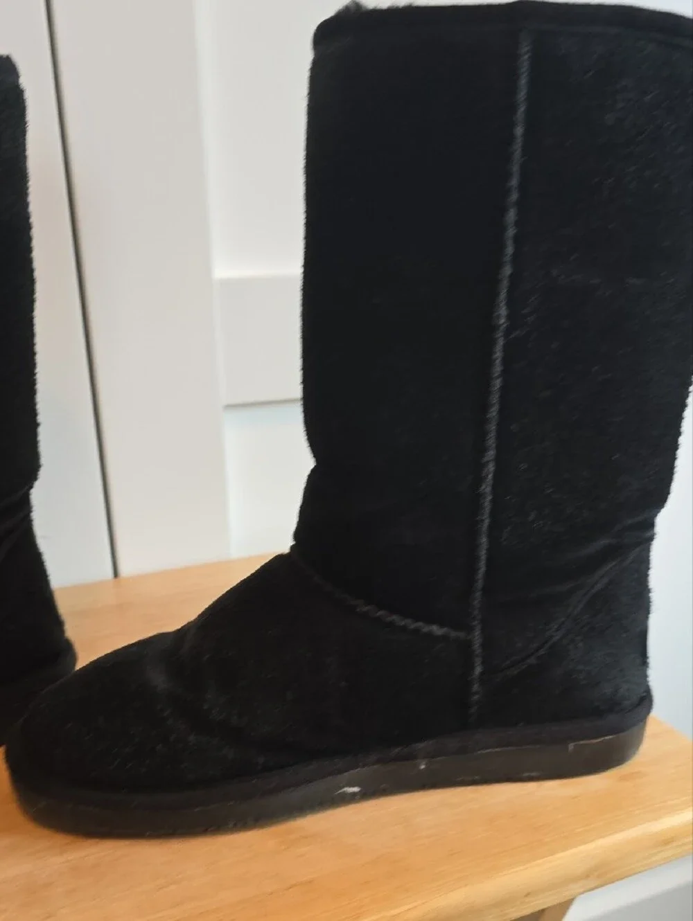 Minnetonka Black Plush-Lined Tall Winter Boots